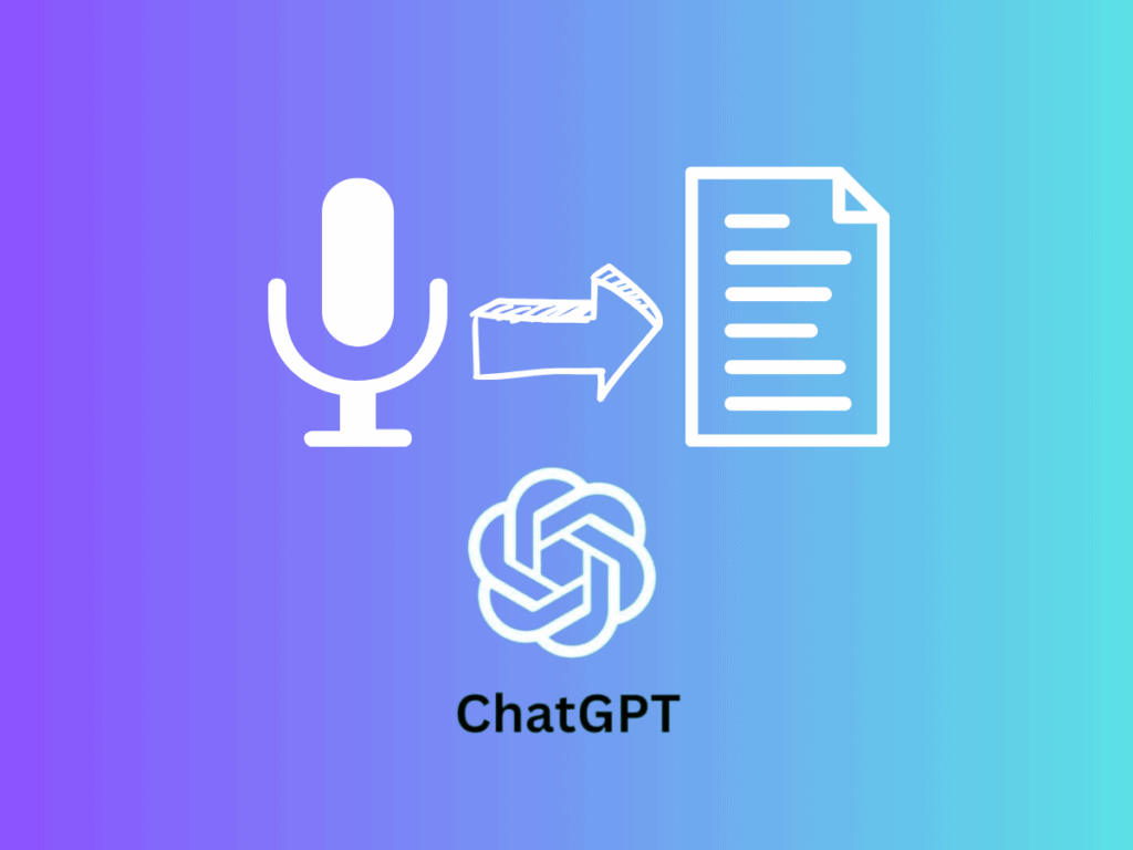 Transcription audio avec ChatGPT